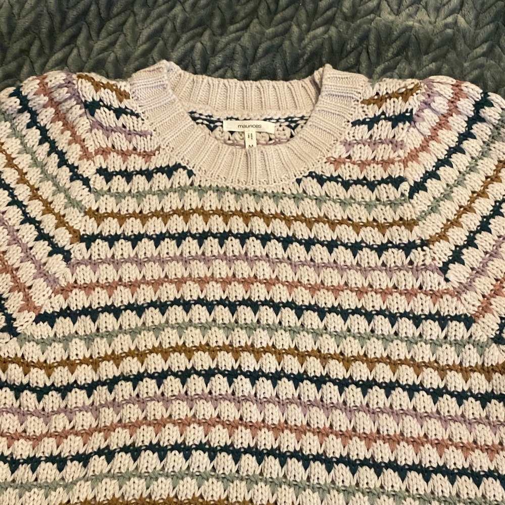 Maurices Multicolor Striped Sweater